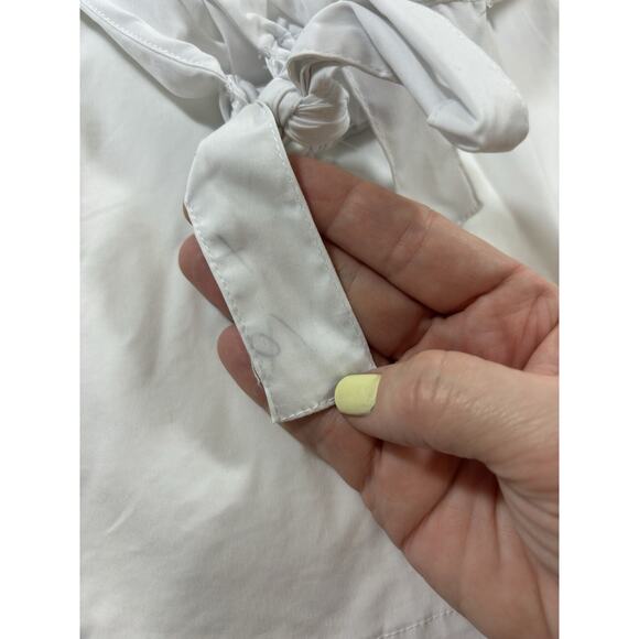 7 For All Mankind Off Shoulder Top White Small - Picture 8 of 10